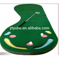 Customized indoor putting mat kidney/mini golf carpet