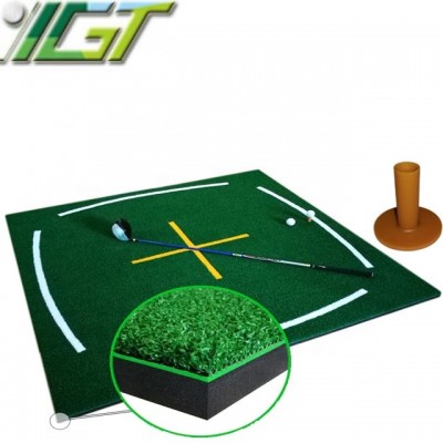 YGT  High Quality  Best Selling Yellow and White ,Green Golf Stance Training Mat Golf Teaching Mat