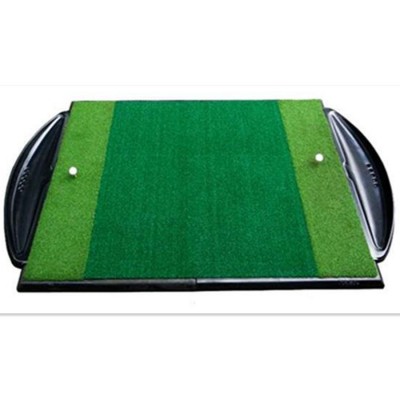 YGT-A185 mixed driving range golf swing practice putting hitting range mat with rubber base and ball tray