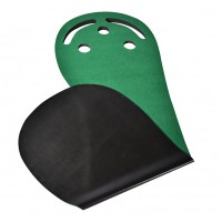 Kidney golf mat for indoor and outdoor use